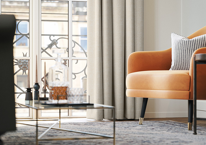 Atina (Blackout), Orange Splash - Made to Measure Curtains - Image 5